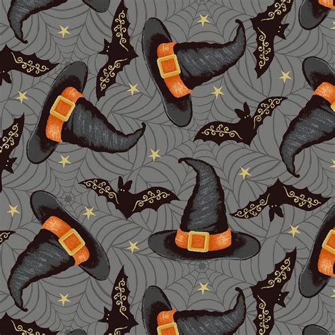 Metallic Fabric Halloween 